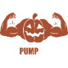 Kürbis - Kürbispumpe Halloween Bodybuilding