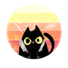 Chat fou avec des couteaux