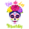 Dia-de-los-Muertos, La-Catrina, Sugar-Skull