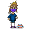 Enfant avec masque
