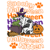 Japanese Bobtail Halloween Cat.