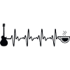 Coffee Heartbeat Guitar - Gu
