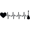 Heart Heartbeat Guitar - Gu