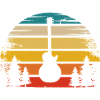 Retro Sun Guitar - Gu