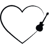 Heart Guitar Line - Gu