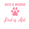 Dog Horse Girl Gift