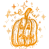 Pumpkin with stars