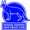 German Shepard Instructor blue