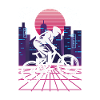 Vaporwave Synthwave Skyline Downhill