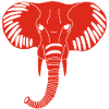 Red elephant head