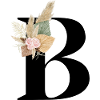 flowery letter B