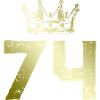 74 Number crown