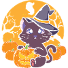 Halloween Cat Witch