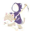 Sorcière chat d’Halloween