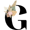 letter G flowered