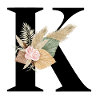 flowery letter K