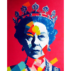 Queen Elizabeth Abstract Image