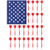 Fléchettes Dartpfeile USA Dart