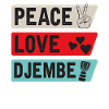 Peace Love Djembe Drum Instrument