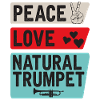 Peace Love Instrument Trompette Naturel