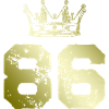 86 Number crown