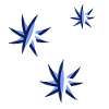 three blue stars