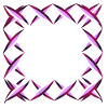 croix carrées roses