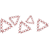 triangular shapes crosses red