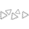grey pattern cross triangles