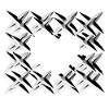 pattern cross net grey