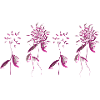 planter quatre fleurs roses