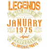 1975 January Birthday Legend