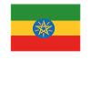 Bandera oficial de Etiopía Orgullo del país etíope