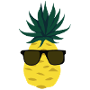 Pineapple with Sunglasses Holiday Gift