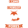 I thought of foxes