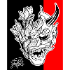 Black/red mask