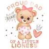 Dad-Daddy, Dad-Daddy, Lion-Dad Baby-Girl Saying