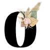 lettre O fleuris