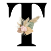 flowery letter T