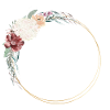 Flower wreath customizable