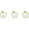 Apples with different faces