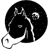Cheval avec la lune