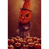 Crâne effrayant d’Halloween