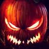 Crâne effrayant d’Halloween
