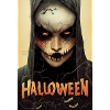 Crâne effrayant d’Halloween