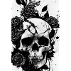 Rose Tattoo Skull