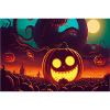 Crâne effrayant d’Halloween