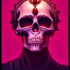 Pink skull