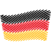 National Flag Of Germany (Scribble)