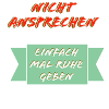 Nicht Ansprechen Ruhe Schild
